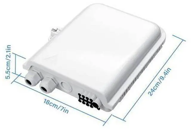 Alt view image 3 of 6 - 8 Core Fiber Distribution Box, ABS Fiber Optic Terminal Box Waterproof Suitable for Indoor or Outdoor Use