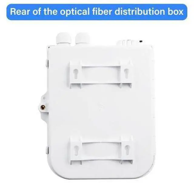 Alt view image 4 of 6 - 8 Core Fiber Distribution Box, ABS Fiber Optic Terminal Box Waterproof Suitable for Indoor or Outdoor Use