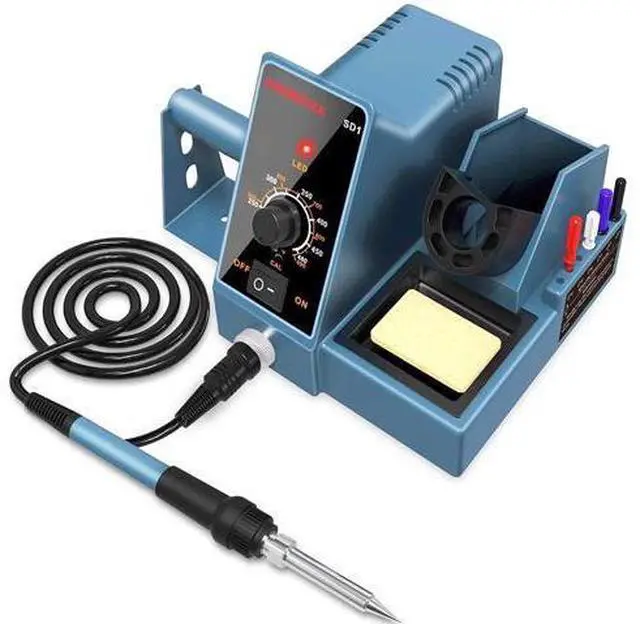 Main image of HANMATEK Durable Soldering Station,392-896 Smart Temperature Control 6 Seconds Rapid Heating Safety Soldering Iron Station Soldering kit with Solder Bracket,Heat- Resistant Sponge SD1