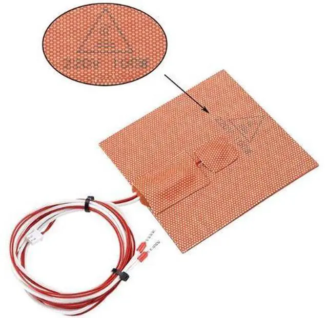 Alt view image 3 of 4 - anicorn 3D printer accessories: 100*100MM, 220V, 100W. Imported heating bed silicone pad + relay kit.