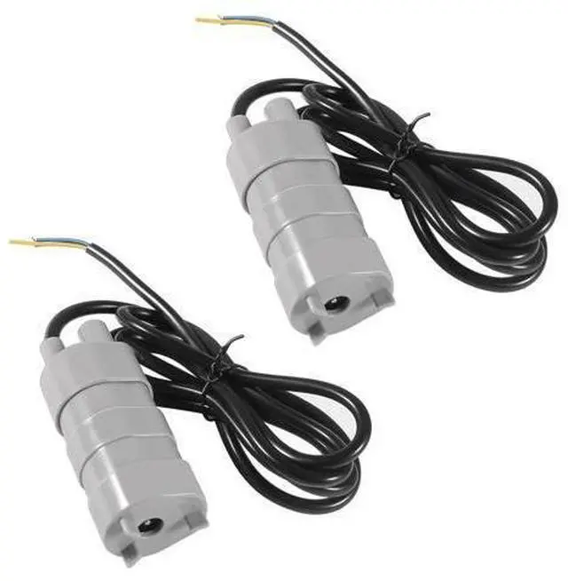 Main image of 2 PACK 5M 12V Pumping Head DC High Flow Water Pump Submersible Pump Motor with 4.6ft Cable 5M High Head 10L/Min 600L/H Pond Aquarium Camper Motorhome Garden Fountain DC Brush Water Pump