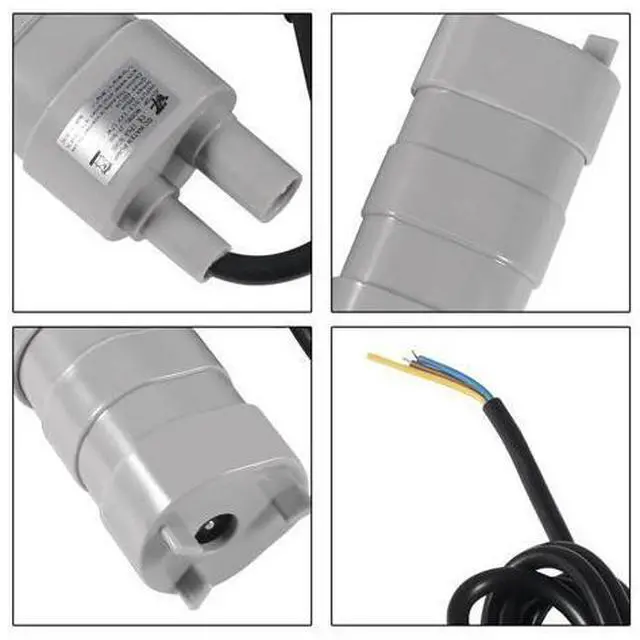 Alt view image 3 of 6 - 2 PACK 5M 12V Pumping Head DC High Flow Water Pump Submersible Pump Motor with 4.6ft Cable 5M High Head 10L/Min 600L/H Pond Aquarium Camper Motorhome Garden Fountain DC Brush Water Pump