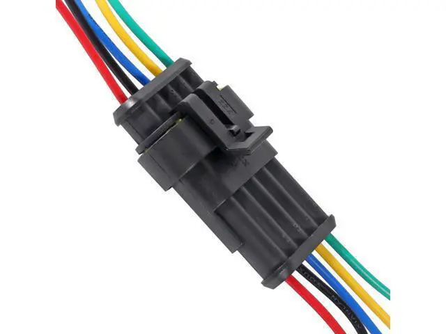 Alt view image 7 of 7 - anicorn 10 PACK 5 Pin Way Electrical Wire Connector Male Female Plug Socket Quick Disconnect Waterproof Plug Play for Car, Truck, Boat, and Other Wire Connections