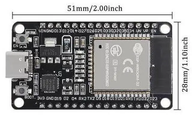 Alt view image 3 of 7 - anicorn 3PCS Type c 30pins CP2102 ESP-WROOM-32 ESP32 ESP-32S Development Board 2.4GHz Dual-Mode WiFi + Bluetooth Dual Cores Microcontroller Processor Integrated with Antenna RF AMP Filter AP STA