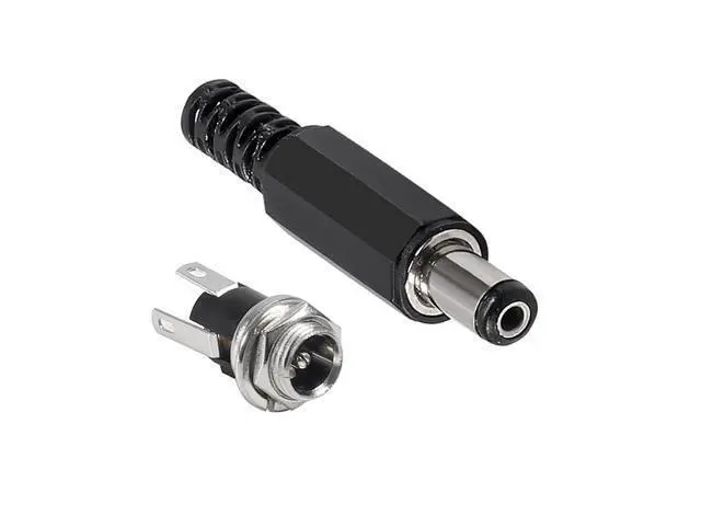 Alt view image 2 of 7 - anicorn 20 Pairs 40PCS DC Power Supply Jack Socket Female Panel Mount Connector 3-Pin 5.5 x 2.1mm with 5.5mm x 2.1mm DIY Male DC Power Plug Jack Solder Connector Adapter