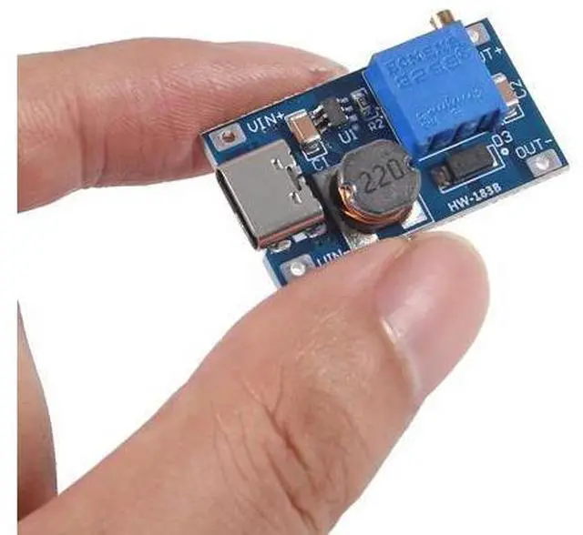 Alt view image 6 of 6 - anicorn 10 Pieces Type-C MT3608 DC-DC Boost Converter 2A Adjustable Module Voltage Regulator Board Input Voltage 2 Volt-24 Volt to 5 Volt-28 Volt Output Voltage