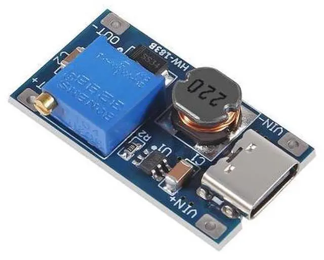 Alt view image 5 of 6 - anicorn 10 Pieces Type-C MT3608 DC-DC Boost Converter 2A Adjustable Module Voltage Regulator Board Input Voltage 2 Volt-24 Volt to 5 Volt-28 Volt Output Voltage