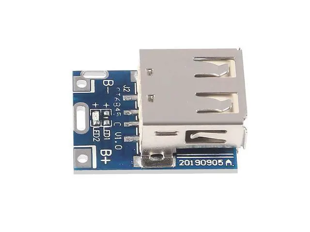 Alt view image 5 of 7 - anicorn 20PCS Boost Step Up 5V 1A Power Supply Module Lithium Battery Charge Protection Board 134N3P DIY Charger USB and Micro USB Port with LED Display