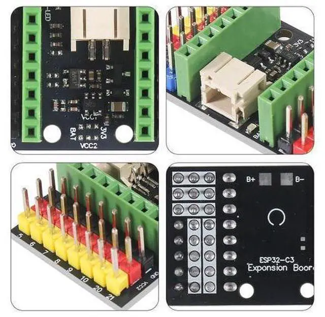 Alt view image 3 of 7 - anicorn 2PCS ESP32-C3 MINI Development Board Extended/Expansion Board, Esp32 C3 Esp32-c3 Super Mini 4MB Wi-Fi B-luetooth Development Board(Only Expansion Board)
