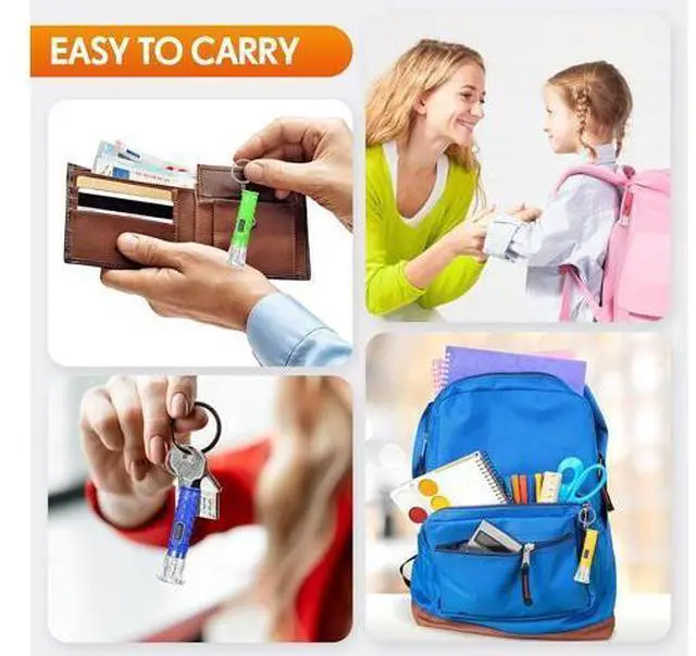 Alt view image 4 of 6 - Jexine 100 Pcs Mini Flashlight Keychain Bulk for Kids Assorted Colors Torch Keyring Flashlights LED Keychain Flashlights Small Keychain Light Hiking Camping Christmas Party Favors (Classic)
