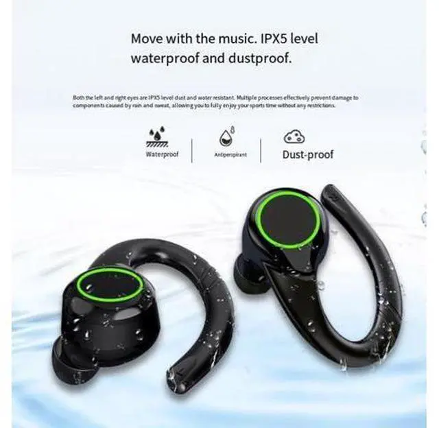 Main image of Sports earbud-style wireless Bluetooth headphones, TWS over-ear waterproof Bluetooth headphones, 5.3 decibel noise reduction