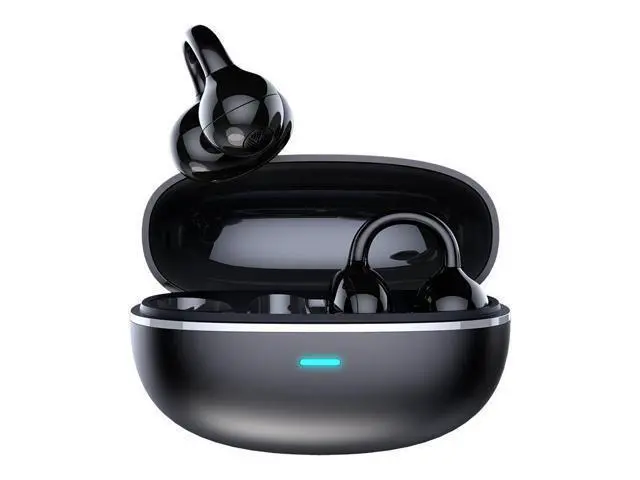 Alt view image 2 of 2 - Bluetooth headphones with long battery life for wireless calls. Over-ear wireless headphones that are comfortable to wear for long periods without causing discomfort. Clip-on OWS headphones.