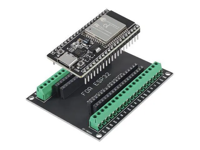 Alt view image 2 of 7 - anicorn 3Sets USB C 38 Pin ESP32 ESP-32D ESP-WROOM-32 CP2012 WiFi+Bluetooth Dual Core Type-C Interface ESP32-DevKitC-32 Development Board Module with ESP32 Breakout Board Shield Terminal Adapter