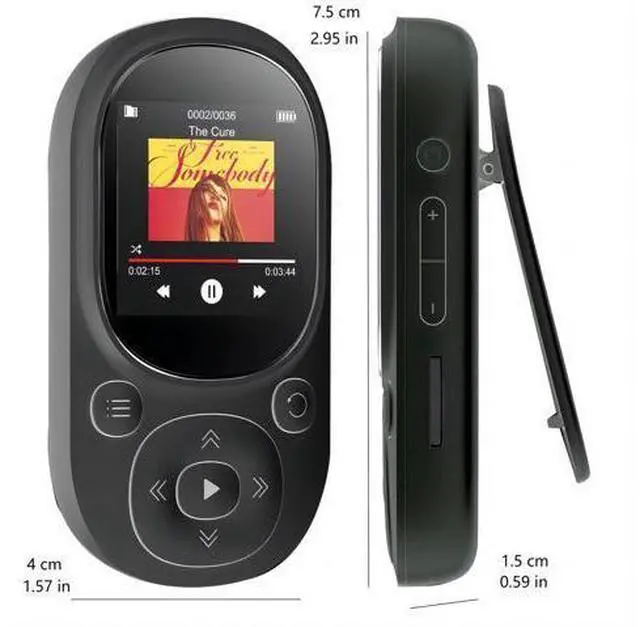Alt view image 5 of 5 - Bluetooth sports MP3 lossless music player, Bluetooth portable device blue 64GB