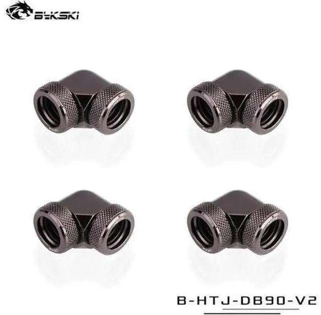 Alt view image 2 of 5 - Hard Tube Fitting With 90 Degree Water Cooling 90° Connector Adapter Suitable For OD14mm Rigid Pipe Component