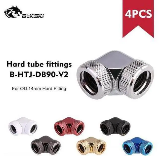 Main image of Hard Tube Fitting With 90 Degree Water Cooling 90° Connector Adapter Suitable For OD14mm Rigid Pipe Component