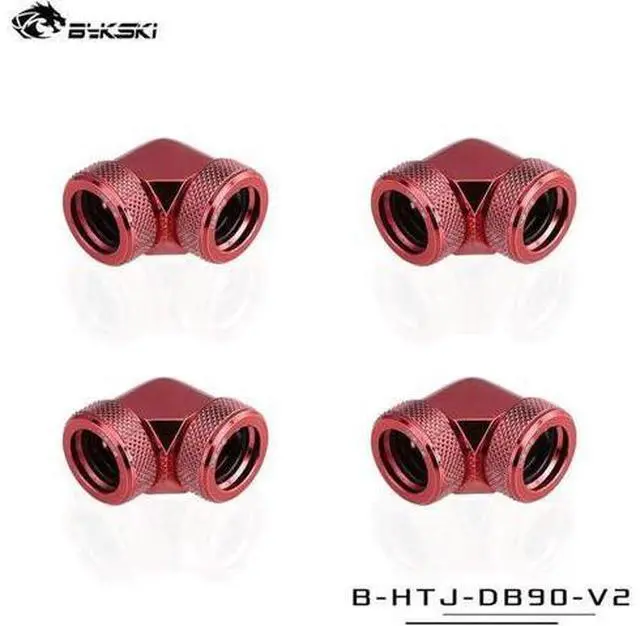 Alt view image 4 of 5 - Hard Tube Fitting With 90 Degree Water Cooling 90° Connector Adapter Suitable For OD14mm Rigid Pipe Component