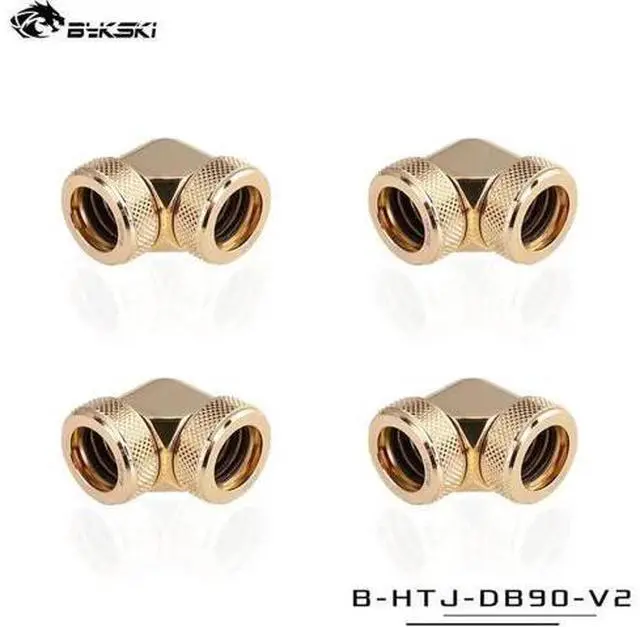 Alt view image 5 of 5 - Hard Tube Fitting With 90 Degree Water Cooling 90° Connector Adapter Suitable For OD14mm Rigid Pipe Component