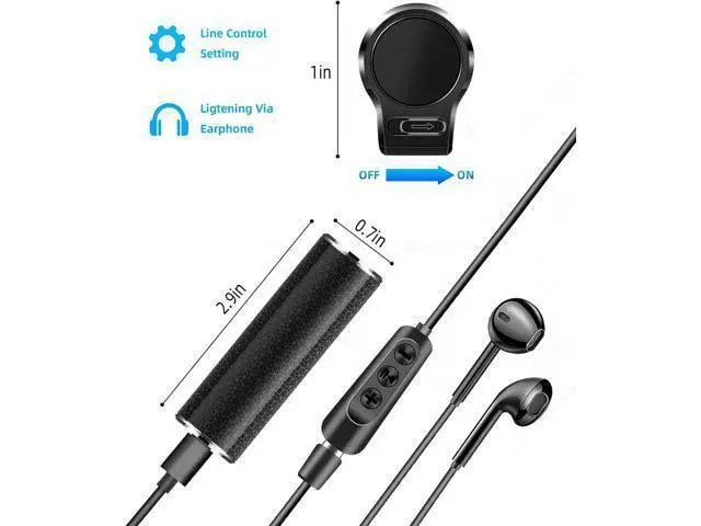 Alt view image 3 of 7 - 128G Magnetic Voice Recorder with AI Intelligent Triple Noise Cancellation, 35 Days Continuous Recording Device, Voice Activated Voice Recorder, Digital Voice Recorder for Meetings/Interviews/Classes