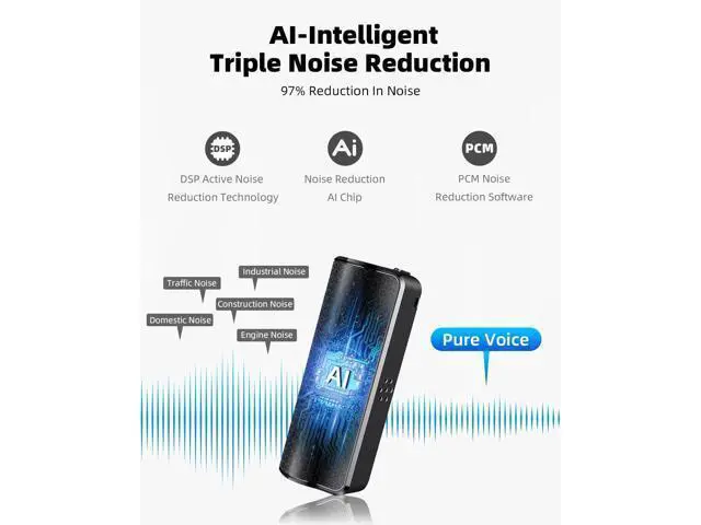 Alt view image 5 of 7 - 128G Magnetic Voice Recorder with AI Intelligent Triple Noise Cancellation, 35 Days Continuous Recording Device, Voice Activated Voice Recorder, Digital Voice Recorder for Meetings/Interviews/Classes