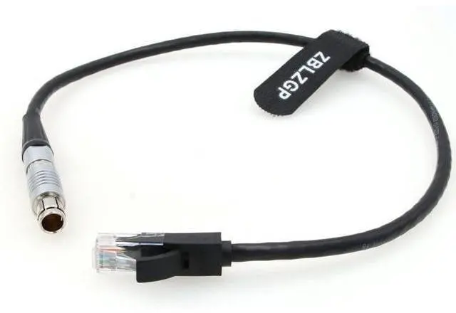 Alt view image 2 of 5 - ZBLZGP Fisher 8-pin Male to Ethernet RJ45 PC Data Transfer Ultrahigh-Speed Cable for Phantom VEO S 4K Camera (1M)