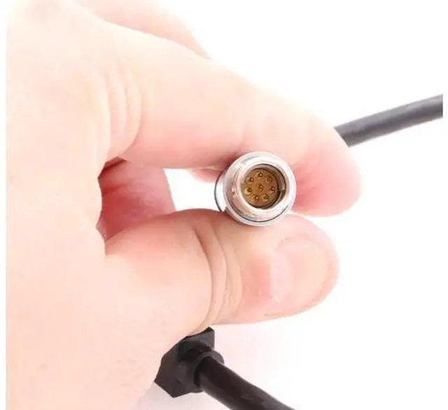 Alt view image 3 of 5 - ZBLZGP Fisher 8-pin Male to Ethernet RJ45 PC Data Transfer Ultrahigh-Speed Cable for Phantom VEO S 4K Camera (1M)