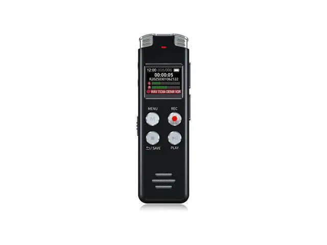 Alt view image 2 of 5 - Portable noise-cancelling digital voice recorder for student lawyers' meetings - voice control, high-definition recording, professional quality, audio monitoring
