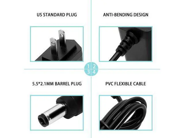 Alt view image 4 of 6 - 19V AC Adapter Compatible with PetSafe IF-100 PIF-300 IF-101 RFA-443 300-034 Pet Containment Fence Transmitter Radio 650-231 PIF00-15001 PIF00-13663 RFA-554 RFA-584 PetSafe Wireless Fence Power Cord