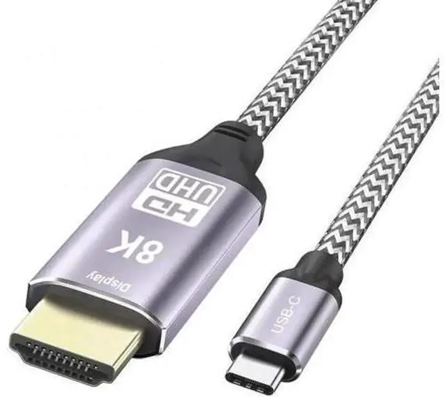 Alt view image 6 of 7 - UC-139-1.8M USB4 USB-C Type-C Source to HDMI 2.0 Display 8K 60HZ UHD 4K HDMI Male Monitor Cable Connector 1.8m