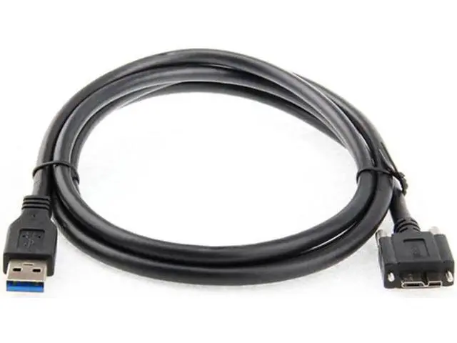 Alt view image 2 of 7 - USB 3.0 A type Cable Male to Micro USB 3.0 B Male with Mount Panel Screws for Hard Disk Mobile Phone 25"feet