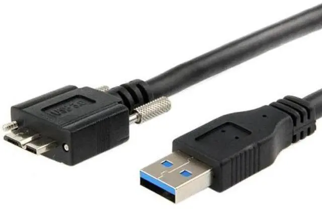Alt view image 6 of 7 - USB 3.0 A type Cable Male to Micro USB 3.0 B Male with Mount Panel Screws for Hard Disk Mobile Phone 25"feet