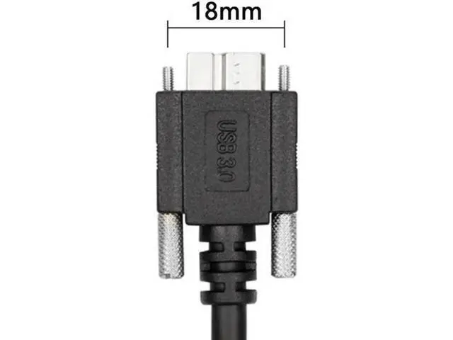 Alt view image 2 of 7 - USB 3.0 A type Cable Male to Micro USB 3.0 B Male with Mount Panel Screws for Hard Disk Mobile Phone 25Feet