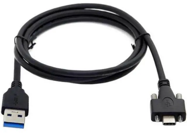 Alt view image 6 of 7 - USB 3.1 Type-C Dual Screw Locking to Standard USB3.0 Data Cable 3.0M 2m 3m Panel Mount Type 25feet