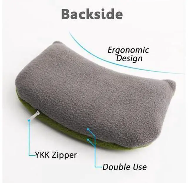 Alt view image 2 of 7 - Large Mouse Wrist Rest Bean Bag Ergonomic Mouse Support Pad Filled Ergo Beads for Computer Laptop PC Gaming (Green)