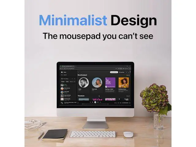 Alt view image 6 of 7 - Adhesive Mouse Pad 3 Pack - Minimalist Mousepad for Magic Mouse 2
