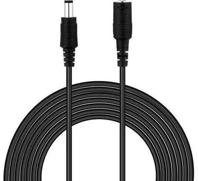 Main image of DC Power Extension Cable 5.5mm x 2.1mm Male Female Cord 18AWG 12V 24V 10A Heavy Duty (33 feet / 10 Meters)