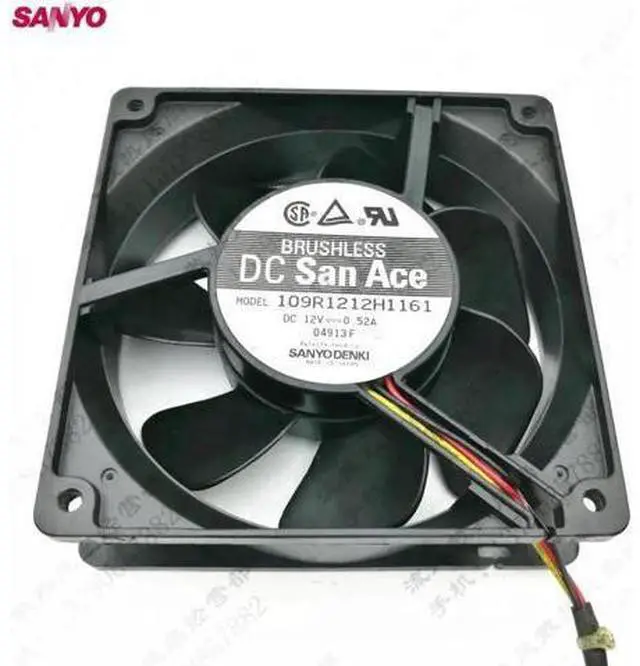 Main image of For SANYO and 12038 109R1212H1161 12CM 120mm 12V 0.52A winds of double ball bearing cooling fan 120*120*38mm