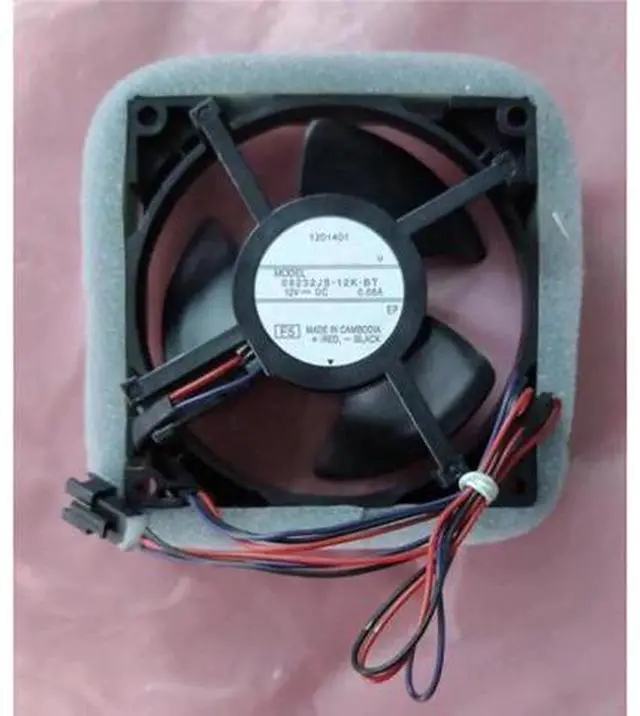 Main image of 1pc 9.2cm 12V 0.08A Refrigerator Built-in Motor Replacement Cooling Fan 09232JS-12K-BT Fridge Accessories Cooler