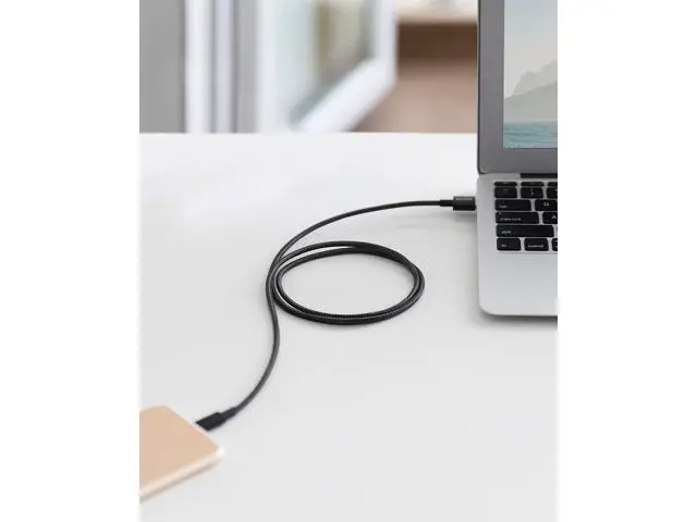 Alt view image 7 of 7 - USB A to Lightning Cable(3.3FT 1Pack) MFi Certified Nylon USB to Lightning Cord for iPhone 14/13/12/11 Pro/11/XS MAX/XR/8/7/6s Plus Cable(Black)
