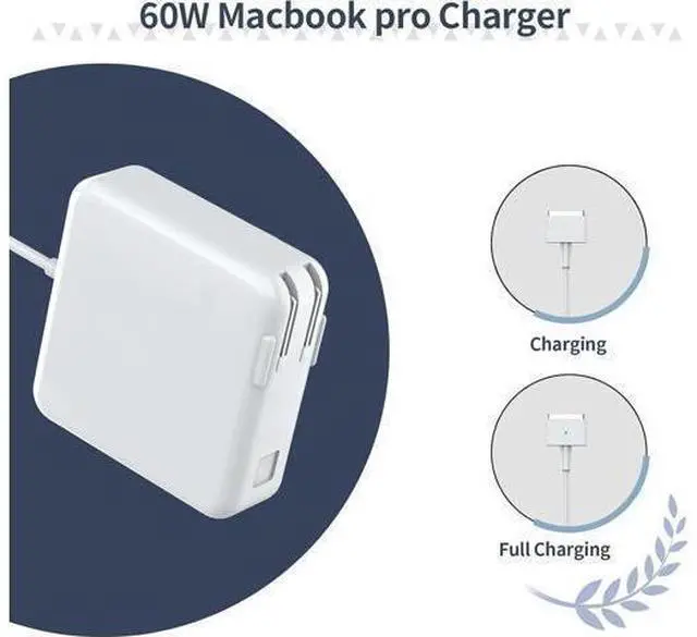 Alt view image 2 of 7 - 60w Laptop Charger Compatible with T-tip Mac Book pro Retina 13 inch and and Mac Book Air (Later 2012) Power Adapter