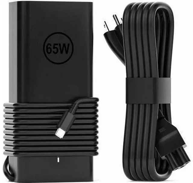 Main image of 65W USB C Laptop Charger Compatible with Pro 13 14 16 Latitude 7370 7430 7520 Xps 12 13 9250 9310 Chromebook 3100 3110
