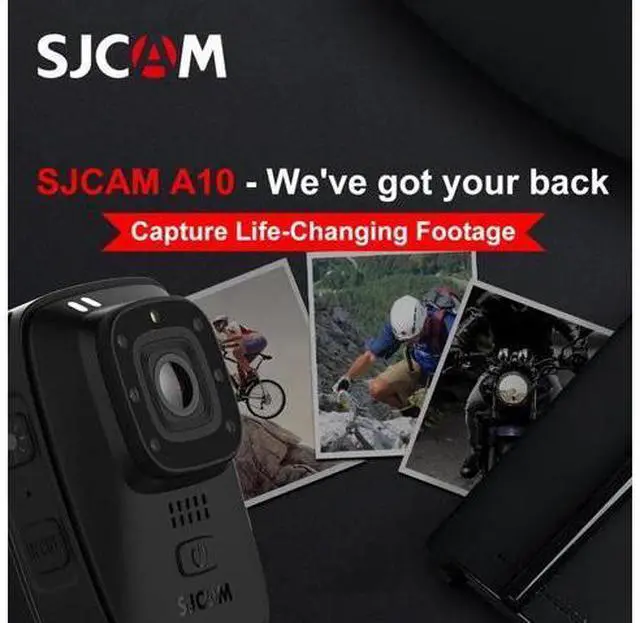 Alt view image 3 of 5 - A10 Portable Body Cam Wearable Infrared Security Camera IR-Cut Night Vision Laser Positioning Action Camera