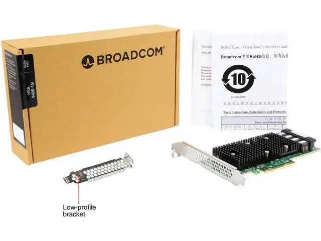 Alt view image 4 of 4 - anicorn LSI SAS 9400-16i x8 lane PCI Express 3.1 SAS Tri-Mode Storage Adapter