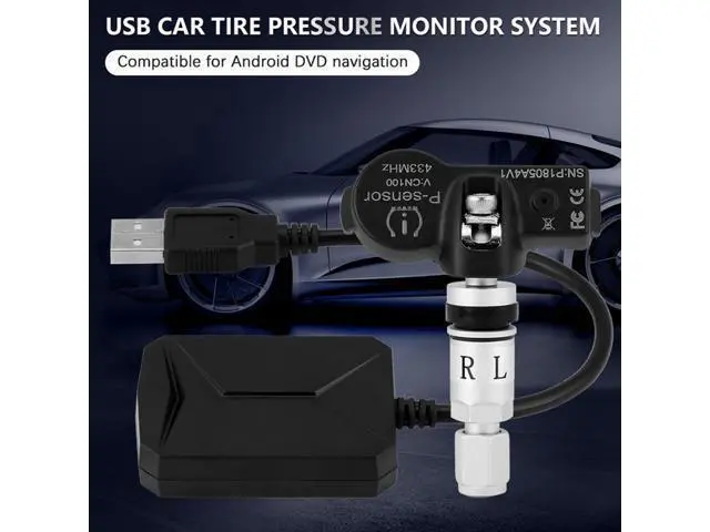 Alt view image 4 of 6 - USB TPMS Tire Pressure Monitoring System Android Tire Pressure Monitor Wireless Transmission 4 External For Most Vehicles TPMS
