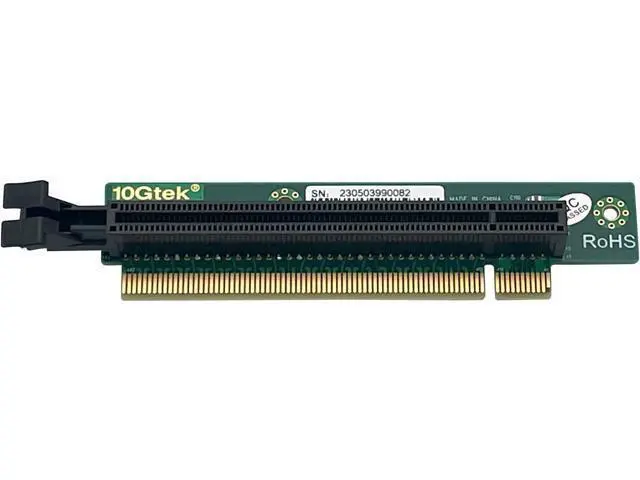 Alt view image 4 of 7 - REDLUX PCI-Express 16x Riser Card 90-Degree L-Angle Riser Adapter Card for 1U, Compatible with Super-micro Riser Card RSC-R1UTP-E16R