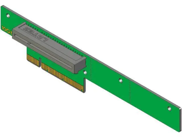 Alt view image 3 of 5 - PCI-Express 8X Riser Card 270-Degree R-Angle Riser Adapter Card for 1U, Compatible with Super-micro RSC-RR1U-E8