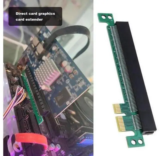 Alt view image 3 of 7 - 2PCS PCI-E 1x to 16x Expander Converter Riser Card Adapter Male to Female Expansion PCI-E 16X Extension Card Riser Card Protection Card