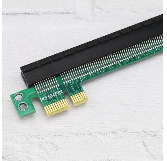 Alt view image 5 of 7 - 2PCS PCI-E 1x to 16x Expander Converter Riser Card Adapter Male to Female Expansion PCI-E 16X Extension Card Riser Card Protection Card