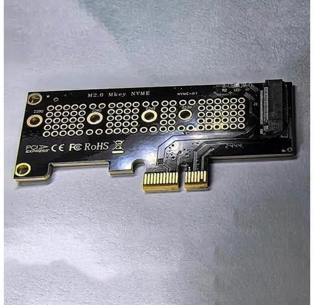 Alt view image 4 of 4 - M.2 NVMe SSD to PCI-E 4.0 X1 Adapter Card with Matrix Cooling Vents, Enhanced Heat Dissipation, Supports 2230 2242 2260 2280