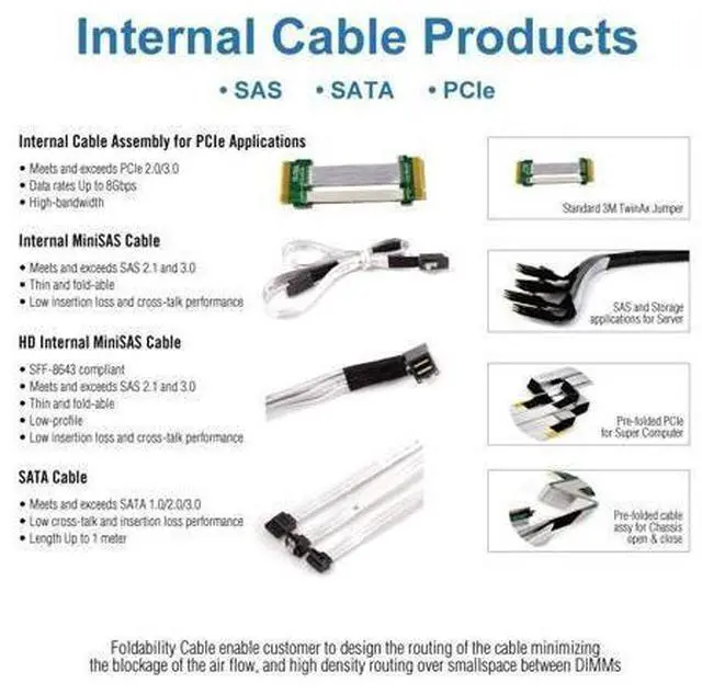Alt view image 5 of 7 - MiniSAS SFF-8087 Fan-Out Cable Breakout to 4xSATA, 6Gbps High-Speed Cable for RAID Controllers, Servers & Storage Enclosures, 0.75~0.8m(2.46~2.62ft)